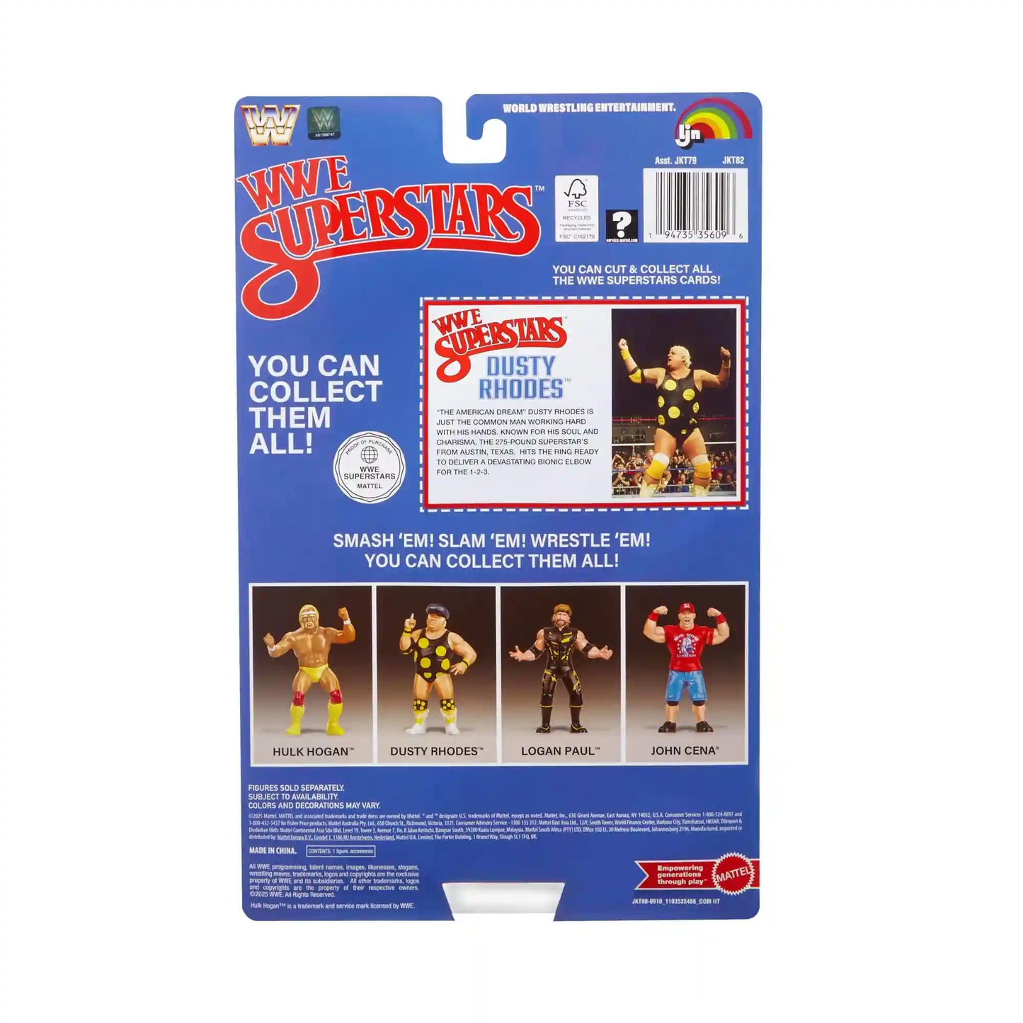 LJN WWE Superstars Dusty Rhodes Action Figure