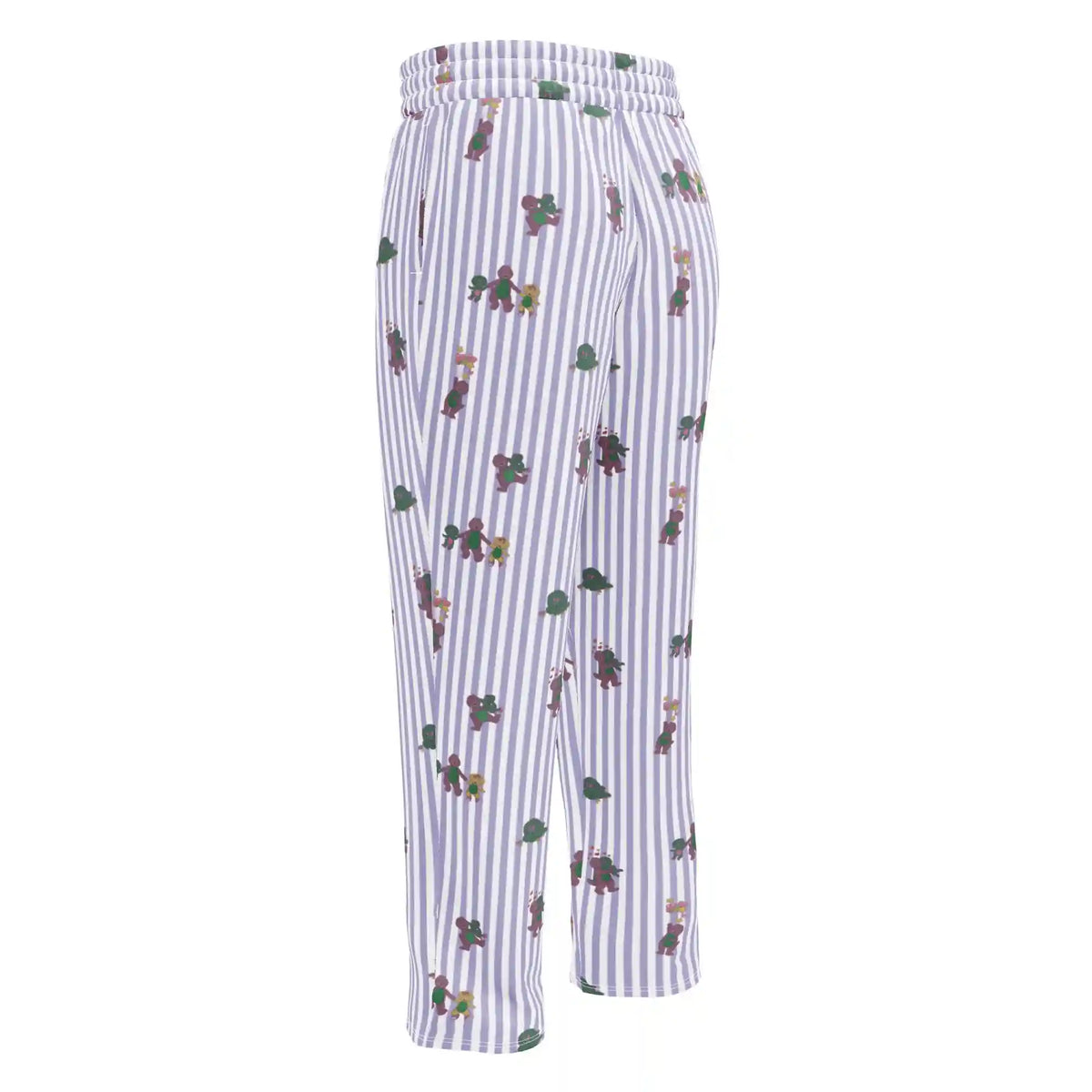 Barney Dinosaurs Wide Leg Striped Pants