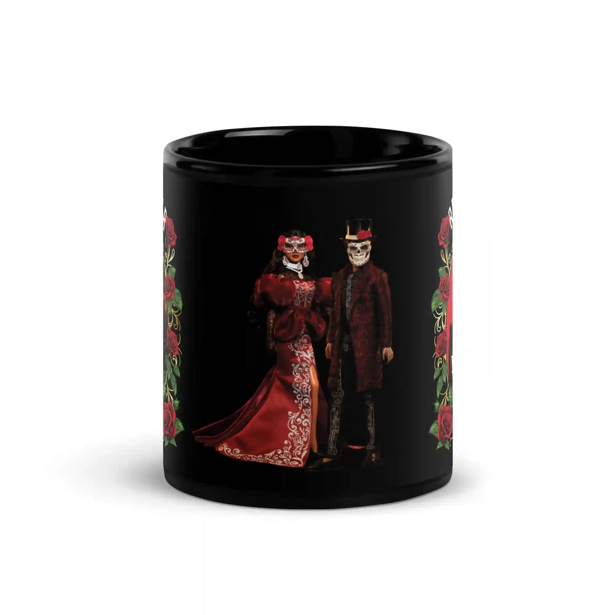 Barbie Día de Muertos Celebrar La Vida Black Mug