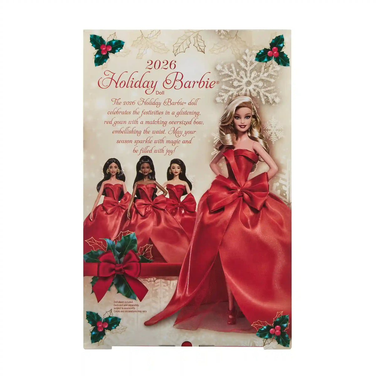 Barbie Signature 2026 Holiday Barbie Doll with Blonde Hair