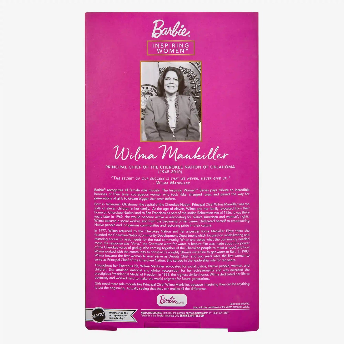 Barbie Inspiring Women Principal Chief Wilma Mankiller Doll