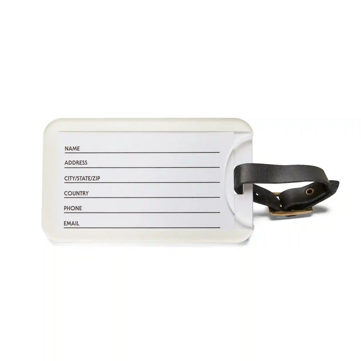 Hot Wheels Greetings White Luggage Tag