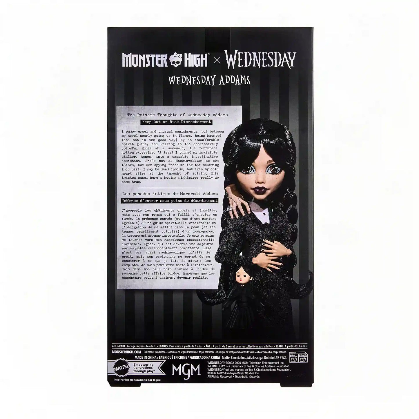 Monster High Wednesday Series Wednesday Addams Doll