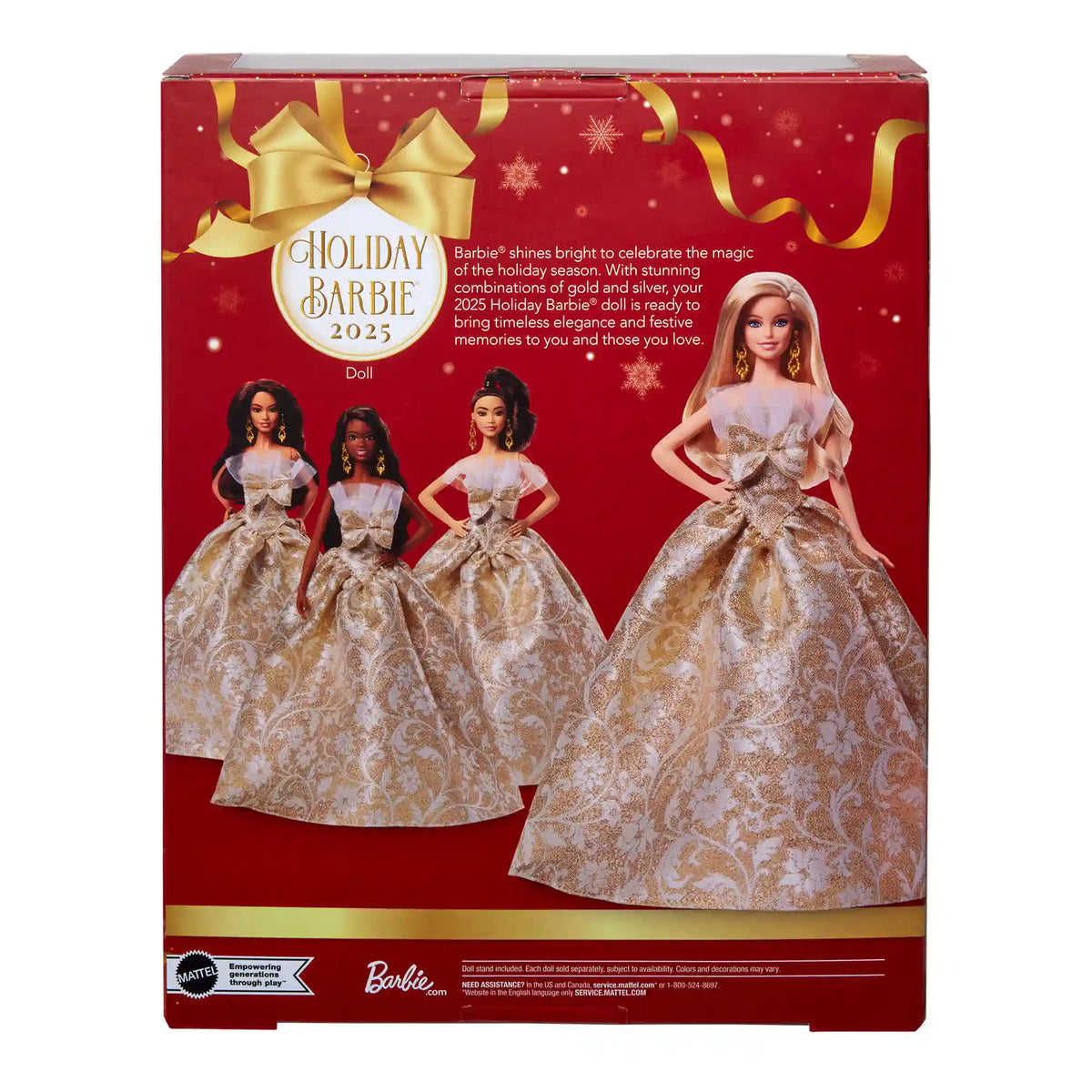 2025 Holiday Barbie Doll 5
