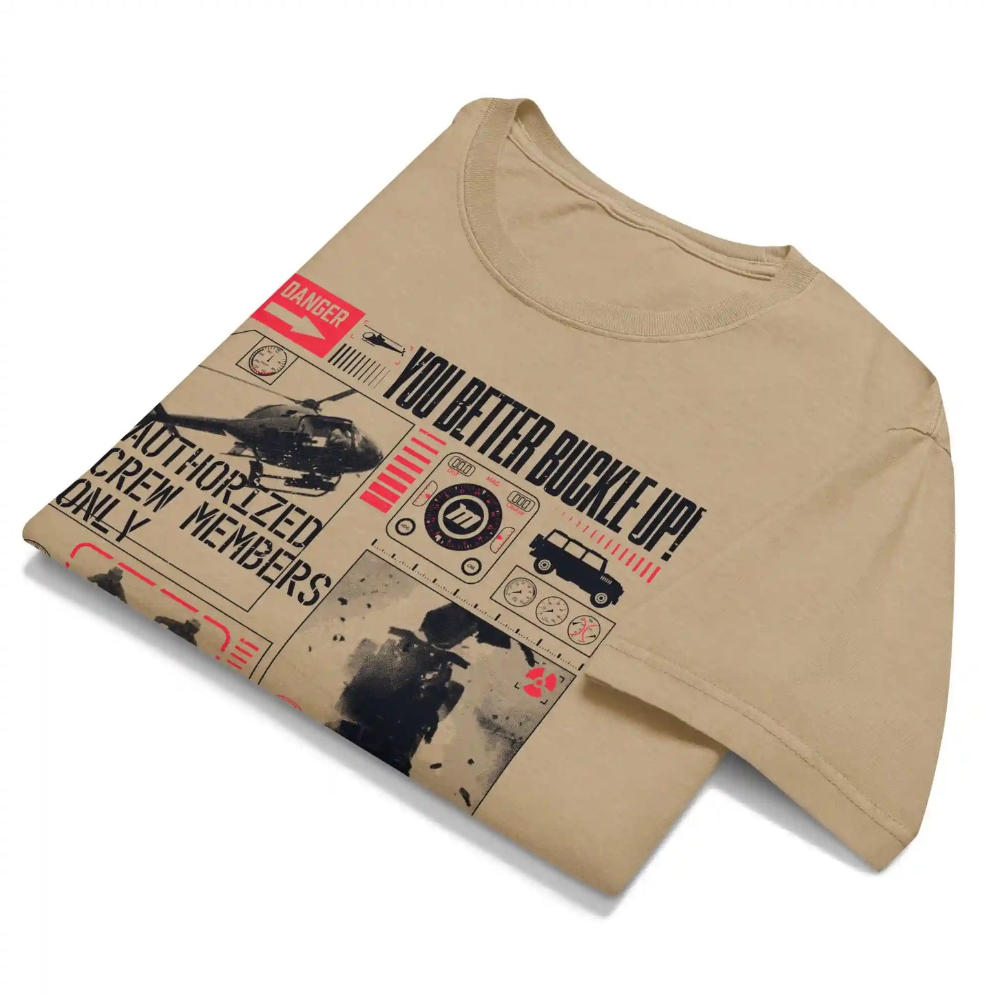 Matchbox The Movie You Better Buckle Up Tan T-shirt