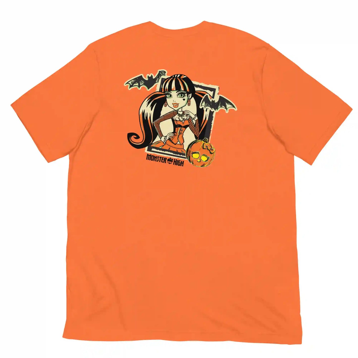 Monster High Draculaura Embroidered Orange T-Shirt
