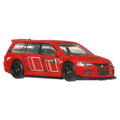 Hot Wheels Premium Car Culture 2-Pack - 2005 Mitsubishi Lancer Evolution IX Wagon / Remorque & 2004 Subaru Forester STI