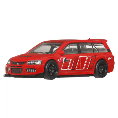 Hot Wheels Premium Car Culture 2-Pack - 2005 Mitsubishi Lancer Evolution IX Wagon / Remorque & 2004 Subaru Forester STI
