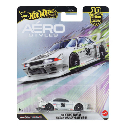 Hot Wheels Premium Car Culture LB-Kaido Works Nissan R32 Skyline GT-R