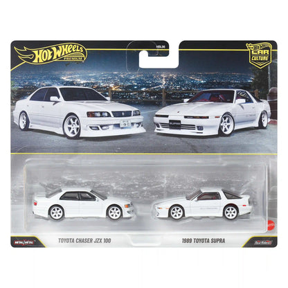 Hot Wheels Premium Car Culture 2-Pack Toyota Chaser JZX 100 & 1989 Toyota Supra