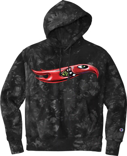 Hot Wheels x Kenny Scharf Black Tie Dye Hoodie
