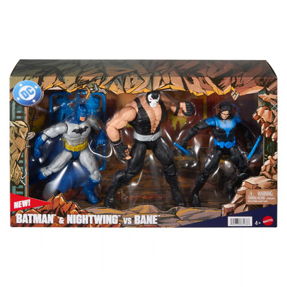 DC Premier Batman & Nightwing vs. Bane 3-Pack Action Figure