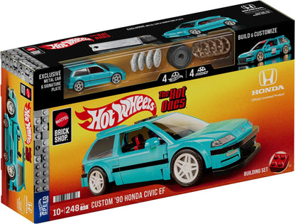 Mattel Brick Shop Hot Wheels Custom ’90 Honda Civic EF Building Set