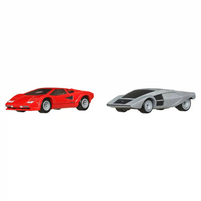 Hot Wheels Premium Car Culture 2-Pack, Lamborghini Countach LP5000 QV & Lancia Stratos Zero