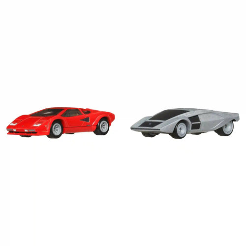 Hot Wheels Premium Car Culture 2-Pack, Lamborghini Countach LP5000 QV & Lancia Stratos Zero