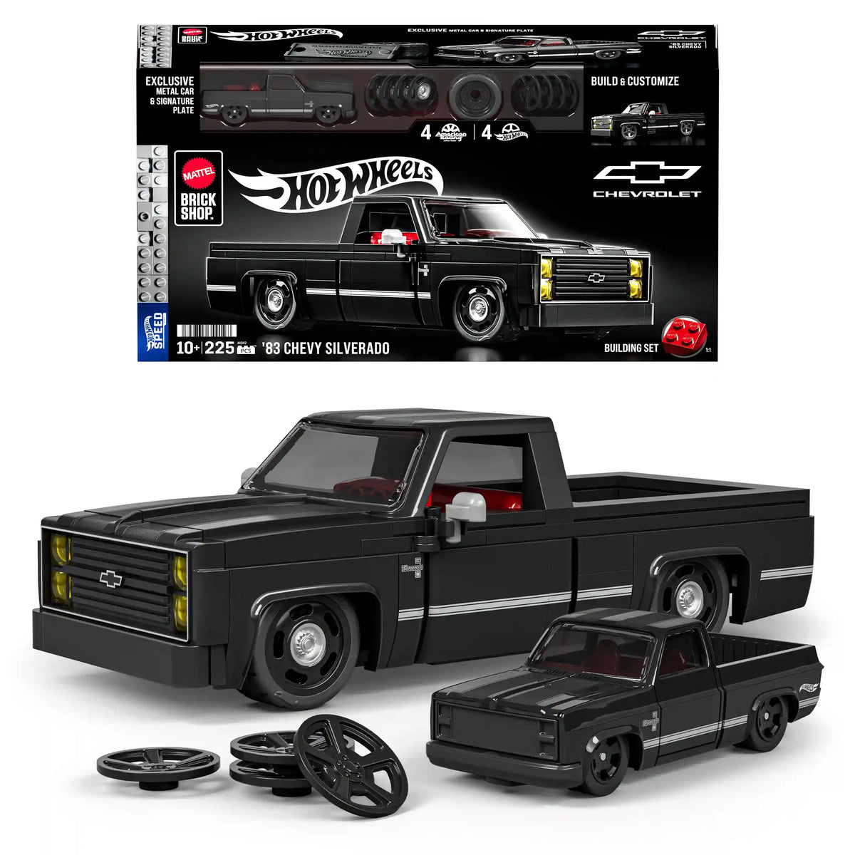 Mattel Brick Shop Hot Wheels '83 Chevy Silverado Building Set