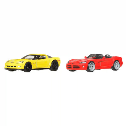 Hot Wheels Premium Car Culture 2-Pack 2003 Dodge Viper SRT-10 & 2012 Corvette Z06