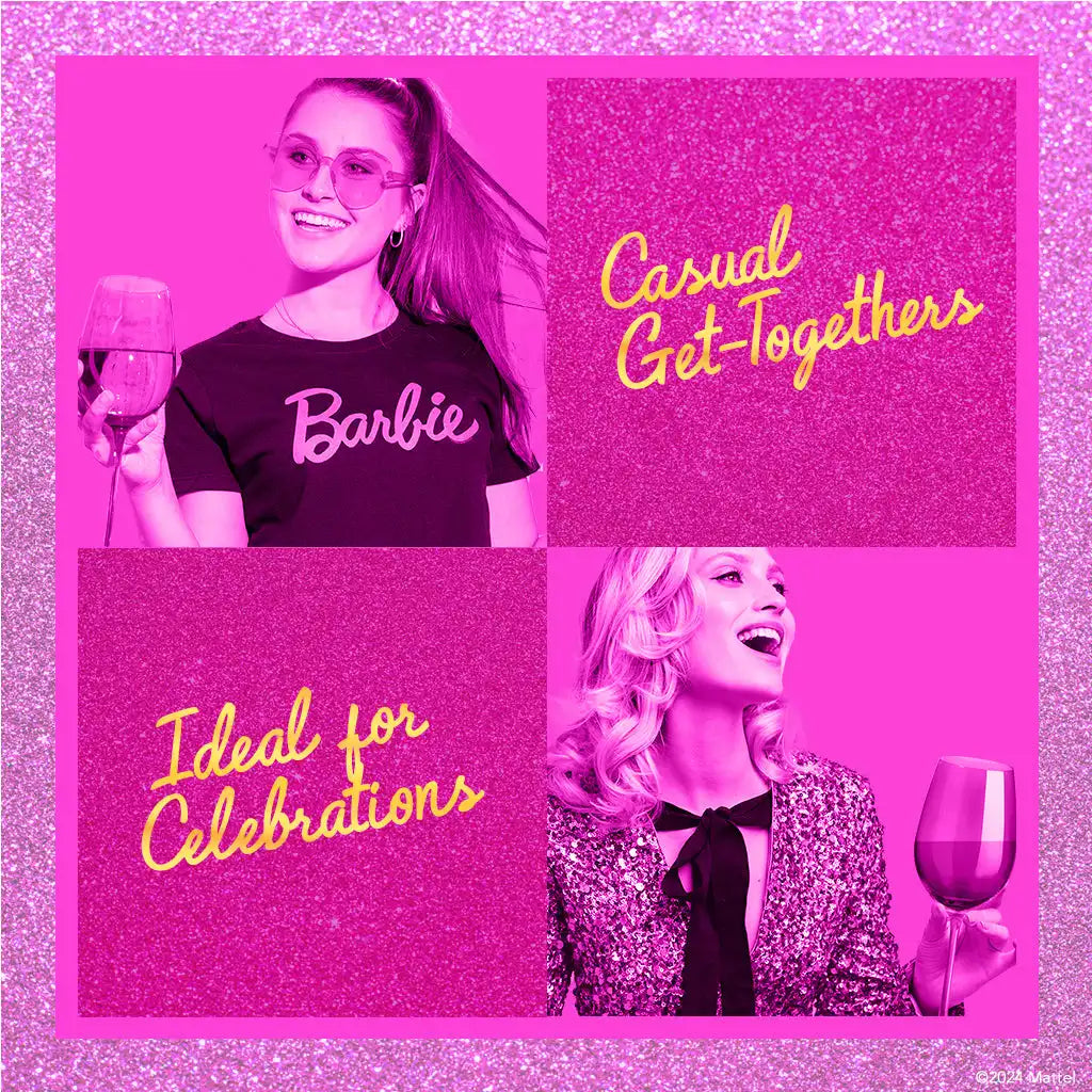 Barbie™ X Dragon Glassware® Wine Glasses