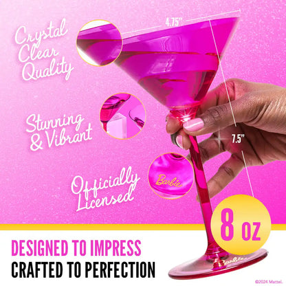 Barbie™ X Dragon Glassware® Martini Glasses