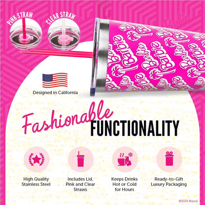 Barbie™ X Dragon Glassware® Tumbler - 16 Oz