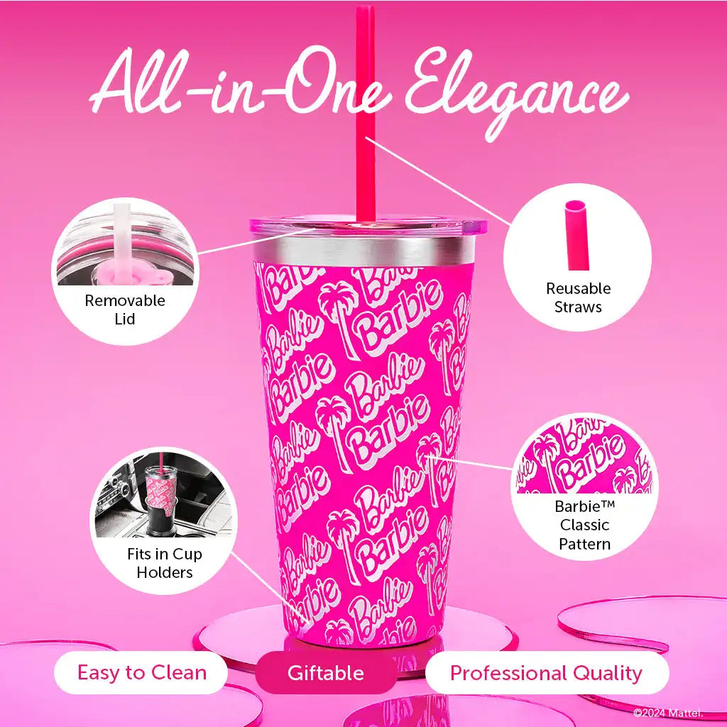 Barbie™ X Dragon Glassware® Tumbler - 16 Oz