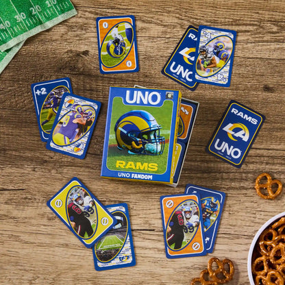 UNO Fandom NFL Los Angeles Rams Game Deck