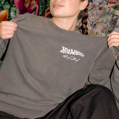 Hot Wheels x Kenny Scharf Black Embroidered Sweatshirt