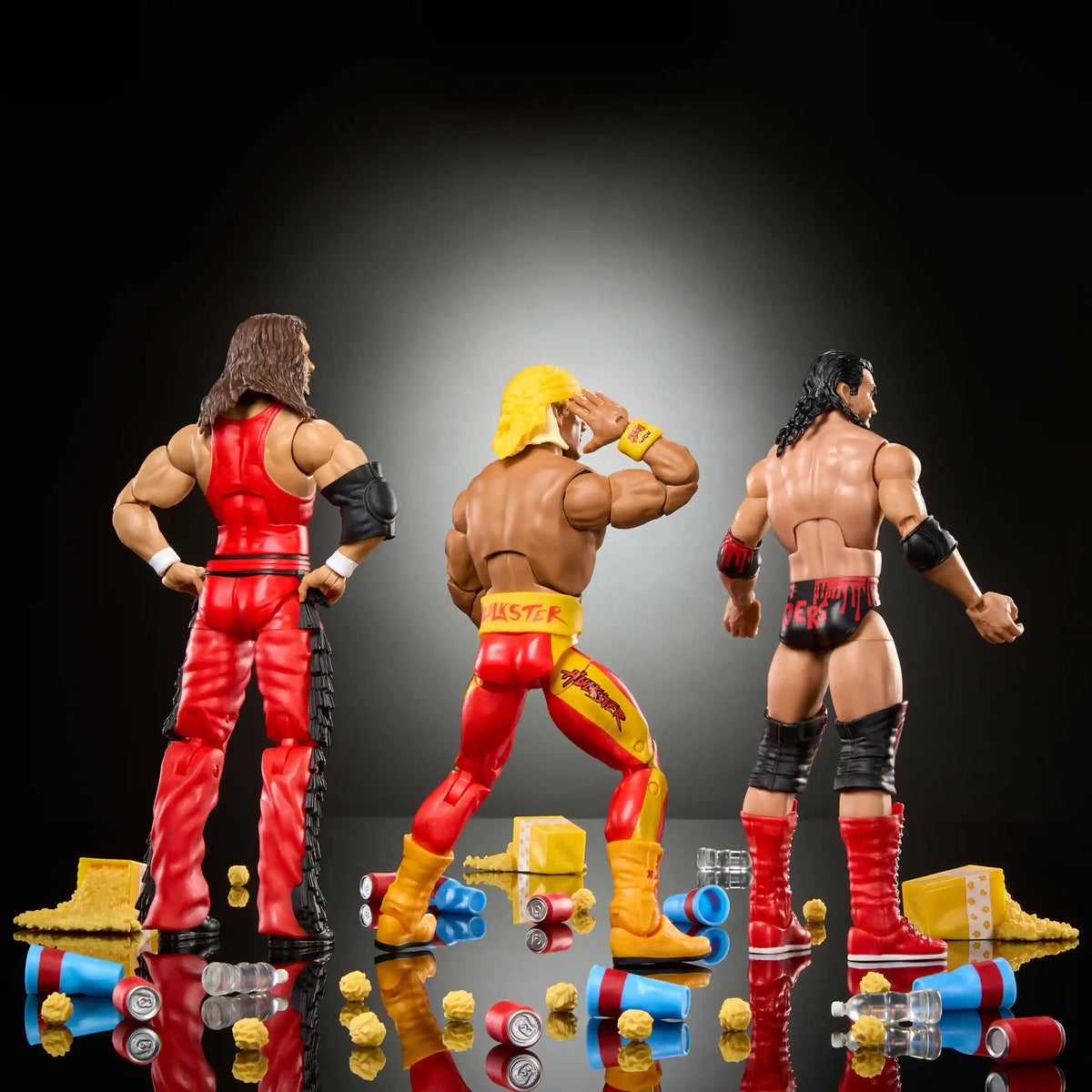 WWE Elite Scott Hall Kevin Nash Hulk Hogan Action Figures