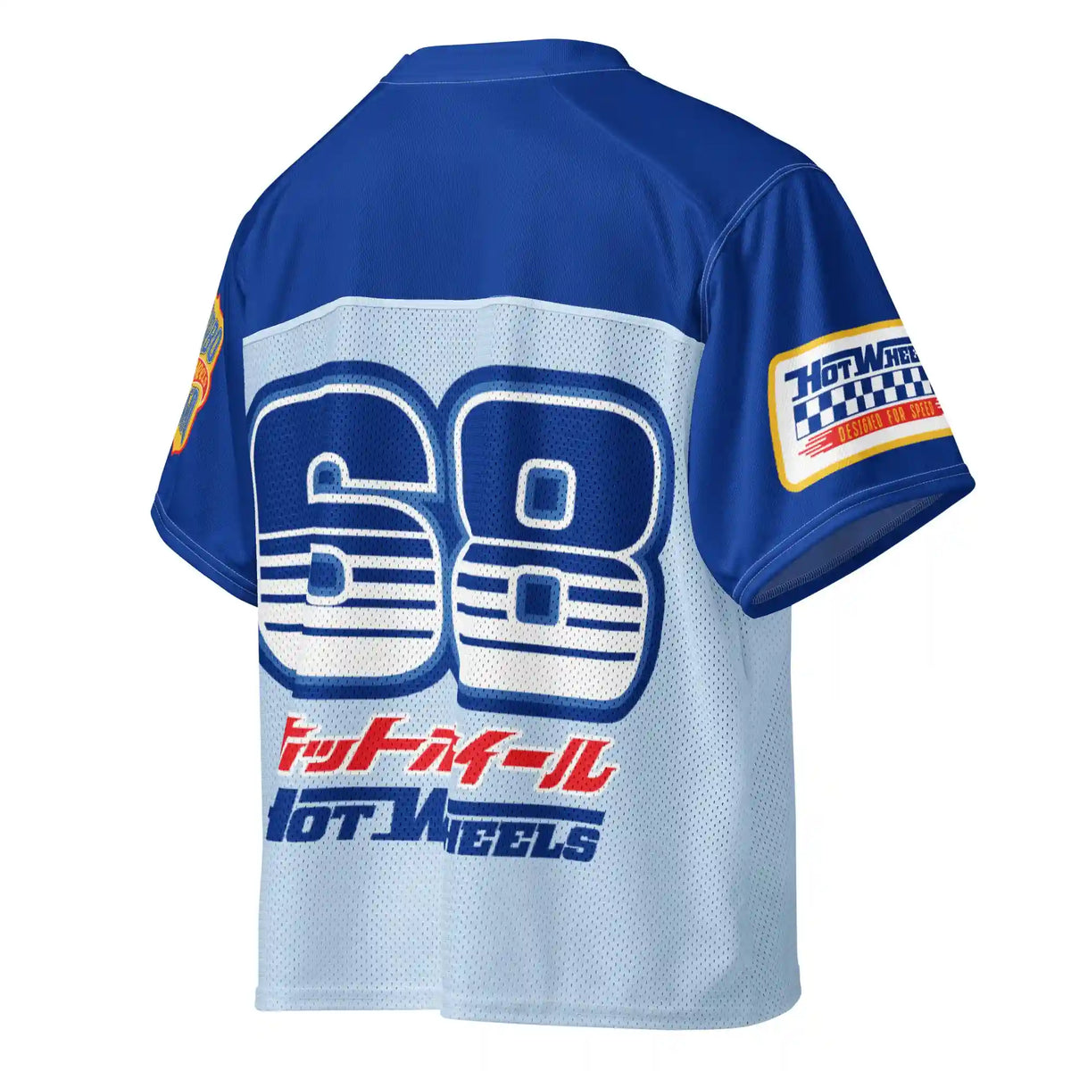 Hot Wheels in Katakana Blue Boxy Jersey