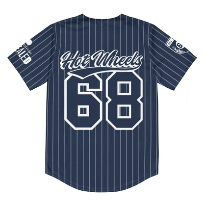 Hot Wheels Navy Striped Baseball Jersey