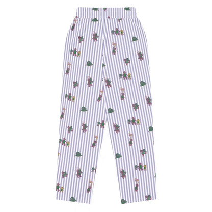 Barney Dinosaurs Wide Leg Striped Pants