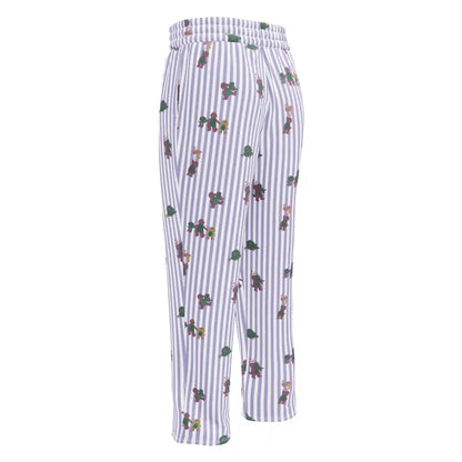 Barney Dinosaurs Wide Leg Striped Pants