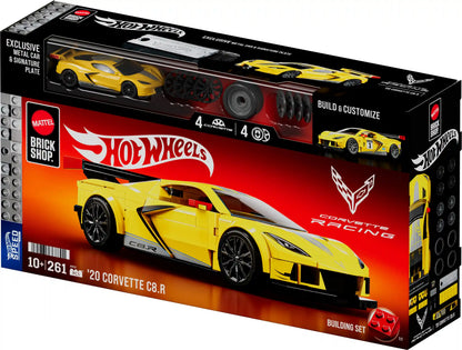 Mattel Brick Shop Hot Wheels ’20 Corvette C8.R Building Set