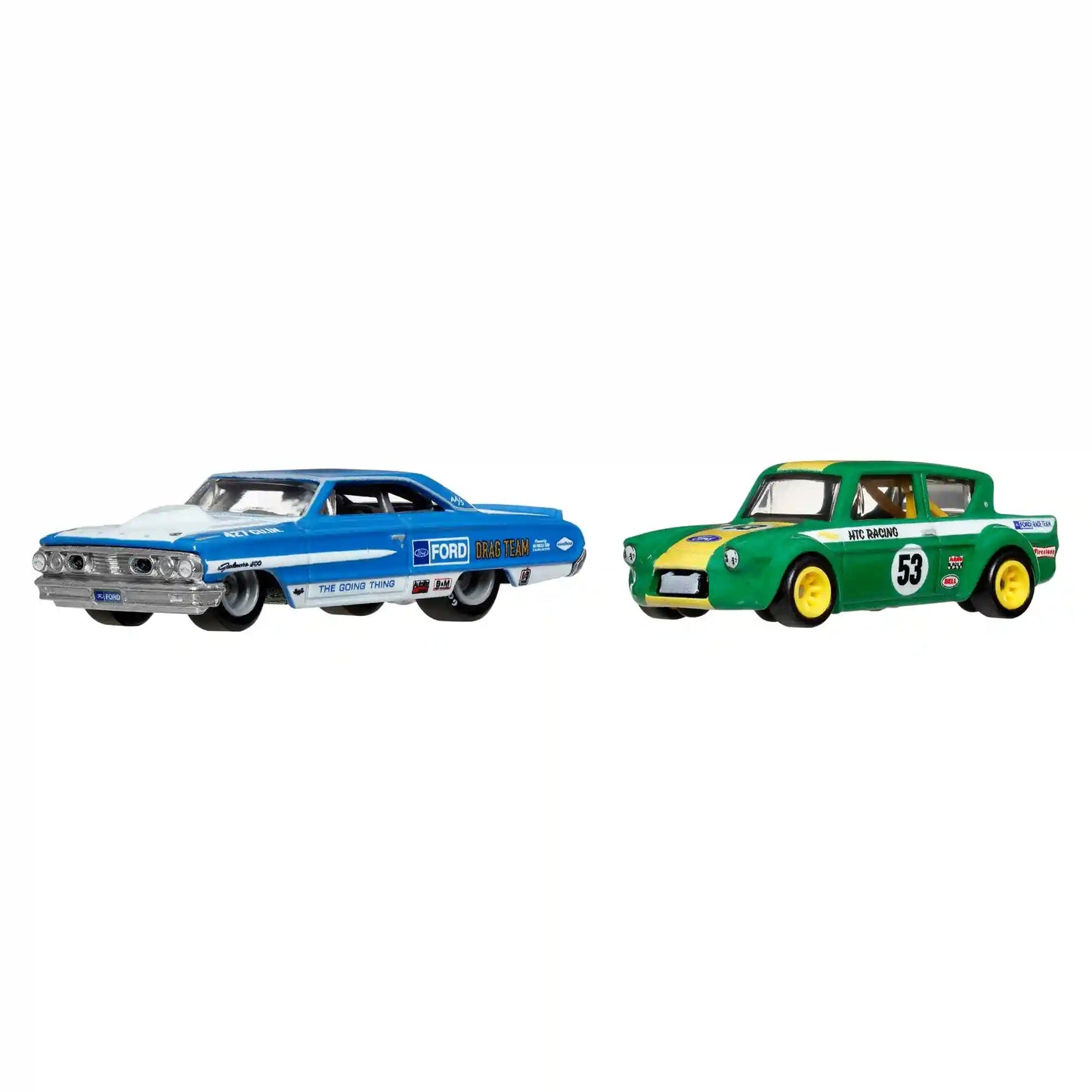 Hot Wheels Premium Car Culture 2-Pack Custom / Personnalisé '64 Galaxie 500 &  '67 Ford Anglia Racer Voiture De Course