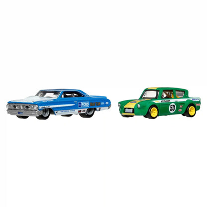 Hot Wheels Premium Car Culture 2-Pack Custom / Personnalisé '64 Galaxie 500 &  '67 Ford Anglia Racer Voiture De Course