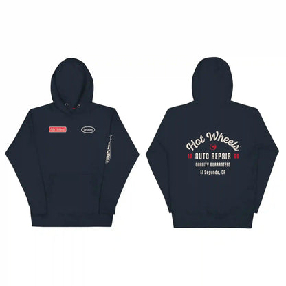 Hot Wheels Customizable Auto Repair Mechanic Navy Hoodie