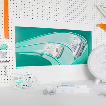 Hot Wheels x Daniel Arsham Legends Archive Lap 1 Poster