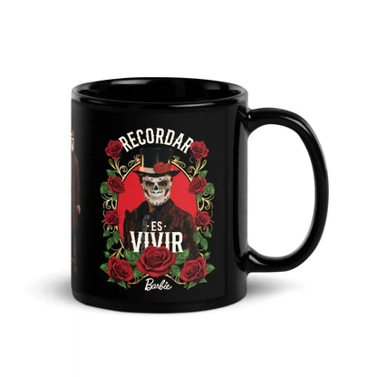 Barbie Día de Muertos Celebrar La Vida Black Mug