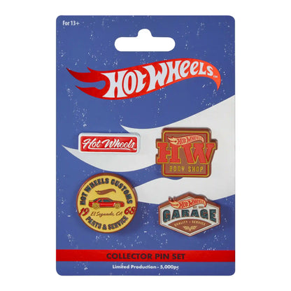 Hot Wheels Body Shop Enamel Pin Set