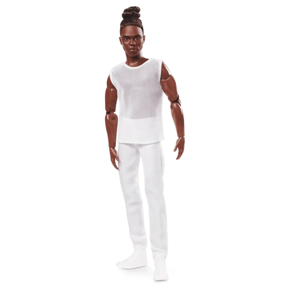 Barbie Looks Ken Doll (Brunette with Braids & Bun Hairstyle)