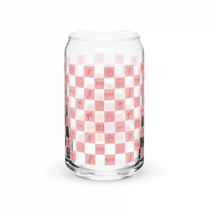 Barbie Checkerboard Icons Cutie Clear Glass