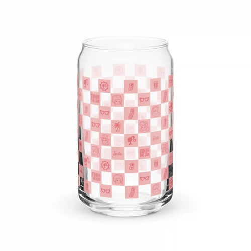 Barbie Checkerboard Icons Cutie Clear Glass