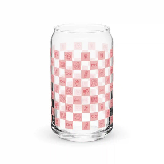 Barbie Checkerboard Icons Cutie Clear Glass