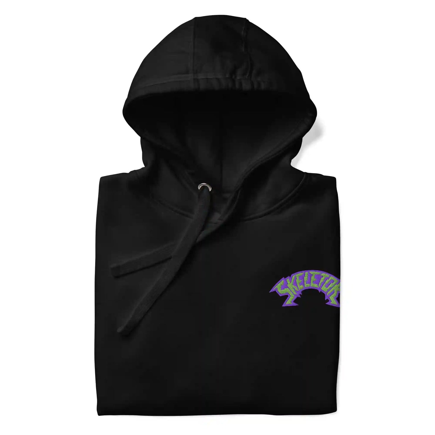 Monster High Masters of the Universe Skeletor Embroidered Black Hoodie