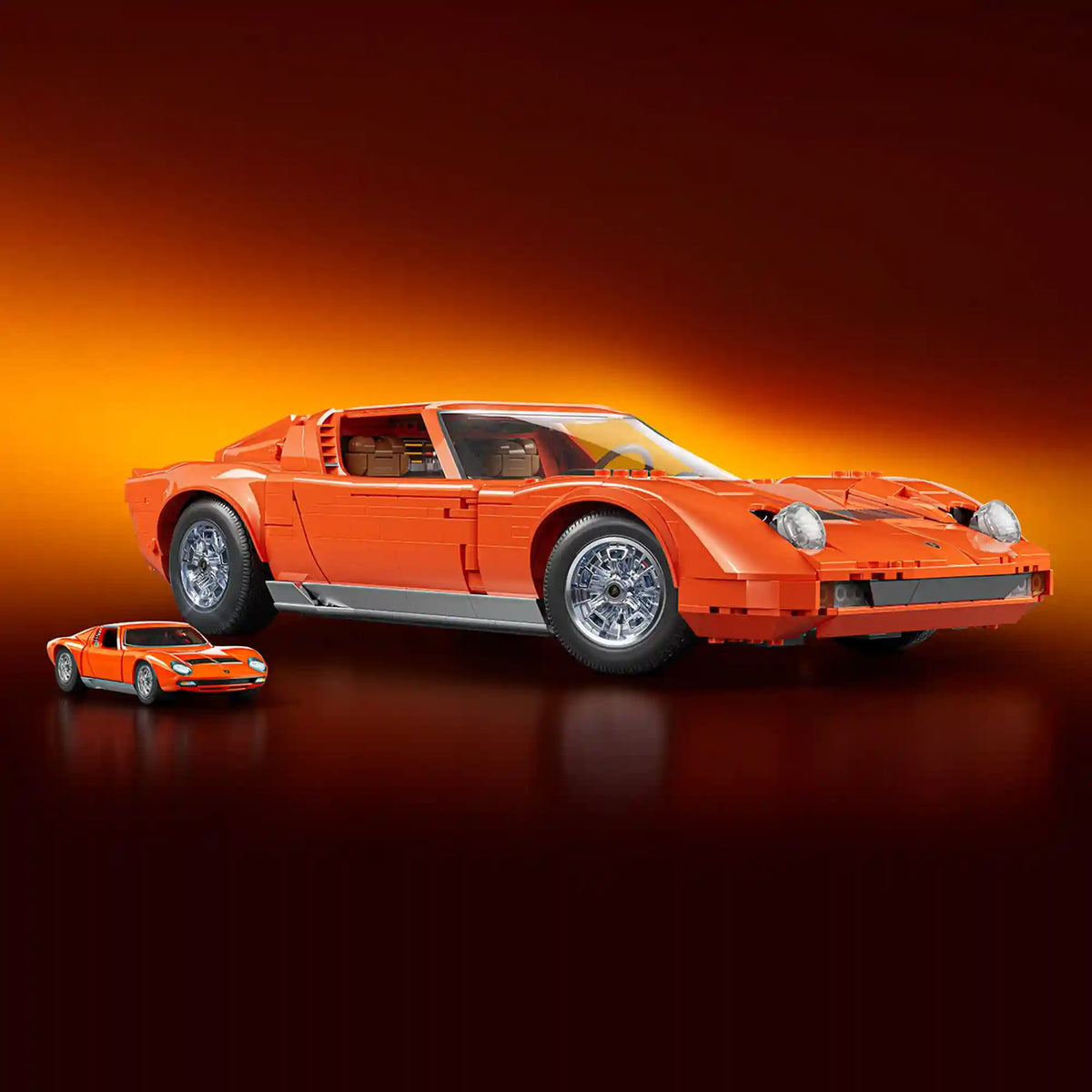 Mattel Brick Shop Hot Wheels Lamborghini Miura P400 SV Collectible Building Set