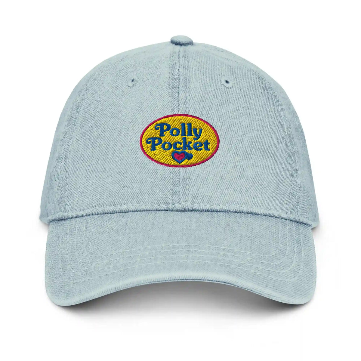 Polly Pocket Logo Light Blue Denim Hat