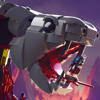 Mattel Brick Shop Masters of the Universe Clash at Snake Mountain Building Set
