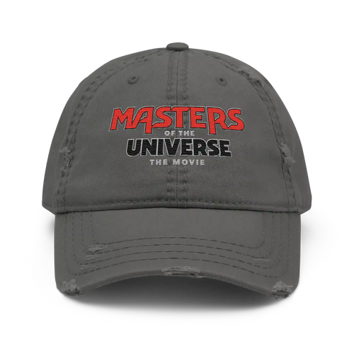 Masters of the Universe The Movie Logo Grey Dad Hat