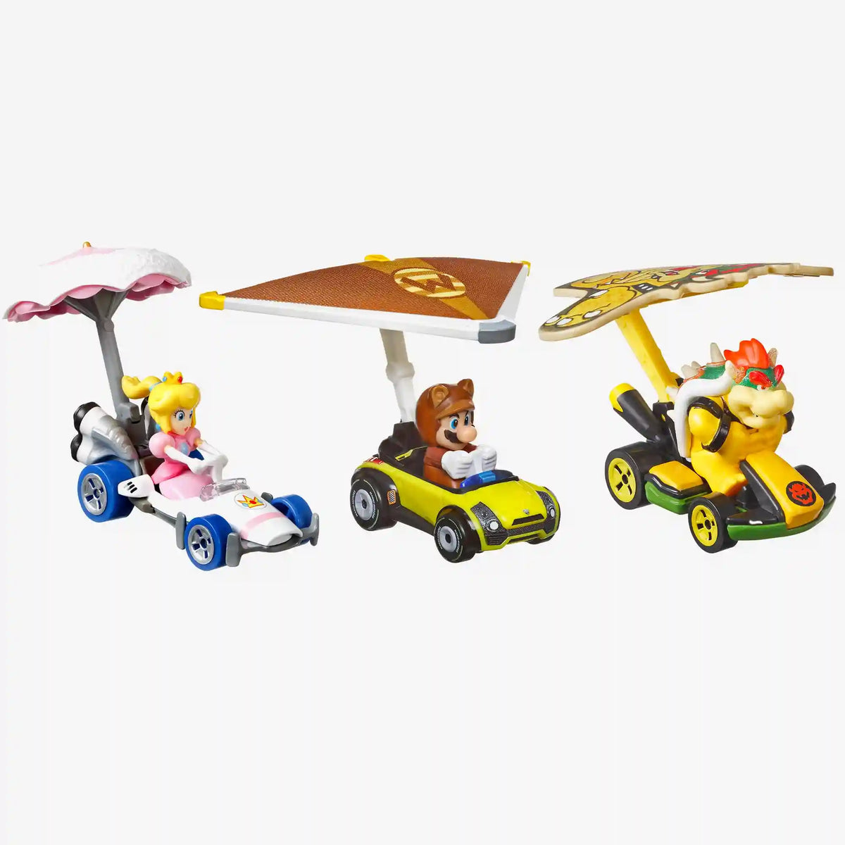 Hot Wheels MARIOKART Vehicle + Glider, Set of 3
