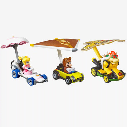 Hot Wheels MARIOKART Vehicle + Glider, Set of 3